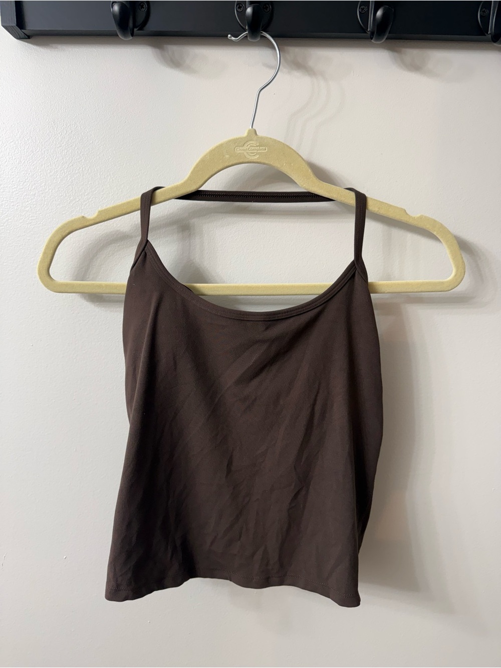 Brown Athletic Halter Tank Top